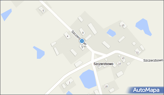 Szczerzbowo, Szczerzbowo, 3, mapa Szczerzbowo