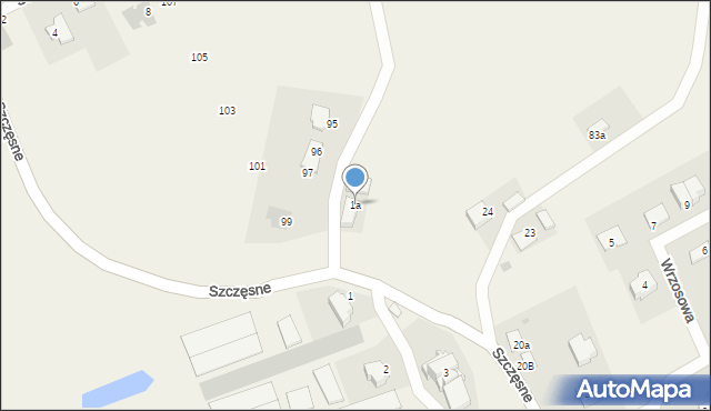 Szczęsne, Szczęsne, 1a, mapa Szczęsne
