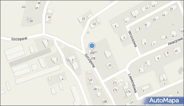 Szczęsne, Szczęsne, 20a, mapa Szczęsne