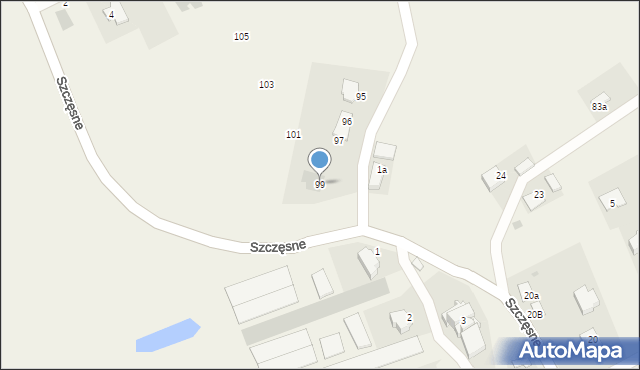 Szczęsne, Szczęsne, 99, mapa Szczęsne