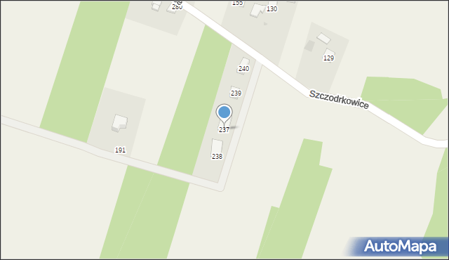 Szczodrkowice, Szczodrkowice, 237, mapa Szczodrkowice