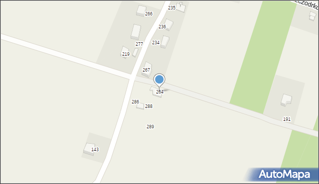 Szczodrkowice, Szczodrkowice, 264, mapa Szczodrkowice