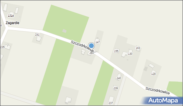Szczodrkowice, Szczodrkowice, 280, mapa Szczodrkowice