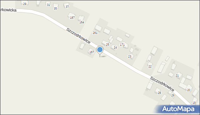 Szczodrkowice, Szczodrkowice, 300, mapa Szczodrkowice