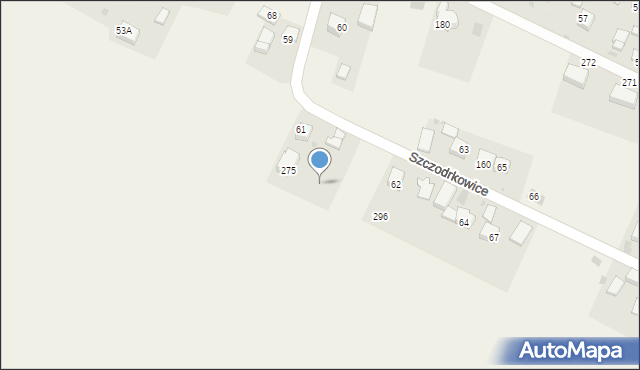 Szczodrkowice, Szczodrkowice, 304, mapa Szczodrkowice