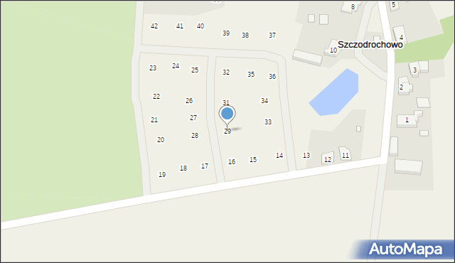 Szczodrochowo, Szczodrochowo, 29, mapa Szczodrochowo