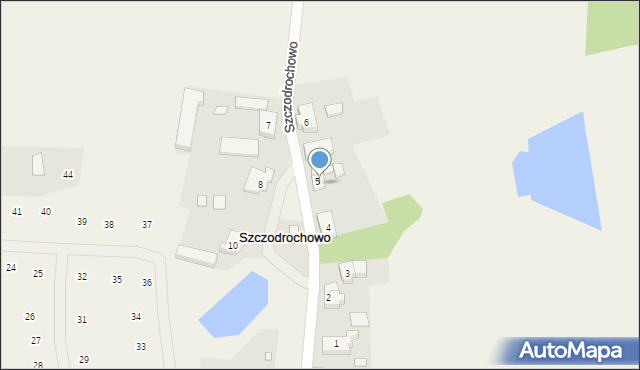 Szczodrochowo, Szczodrochowo, 5/1, mapa Szczodrochowo