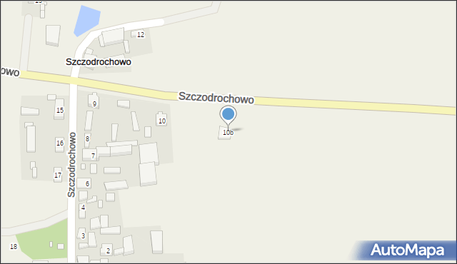 Szczodrochowo, Szczodrochowo, 10b, mapa Szczodrochowo