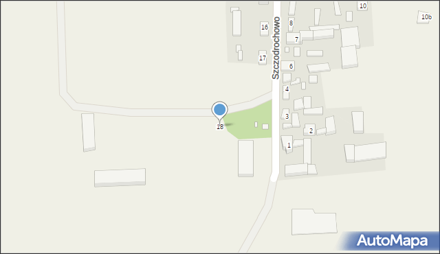 Szczodrochowo, Szczodrochowo, 18, mapa Szczodrochowo