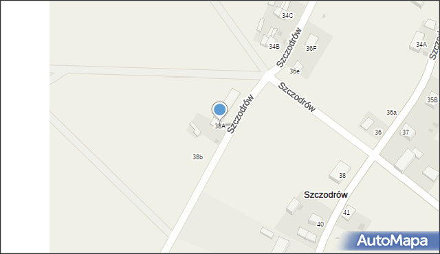 Szczodrów, Szczodrów, 38A, mapa Szczodrów