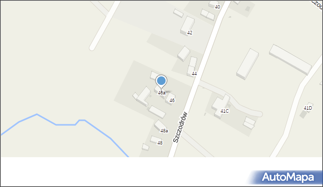 Szczodrów, Szczodrów, 46a, mapa Szczodrów