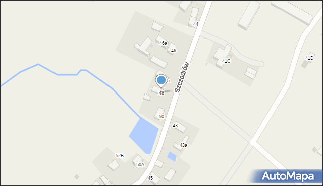 Szczodrów, Szczodrów, 48, mapa Szczodrów
