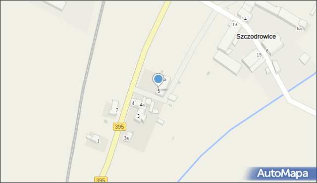 Szczodrowice, Szczodrowice, 5, mapa Szczodrowice