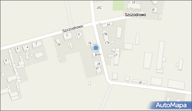 Szczodrowo, Szczodrowo, 1f, mapa Szczodrowo