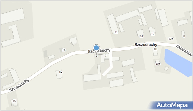 Szczodruchy, Szczodruchy, 9, mapa Szczodruchy
