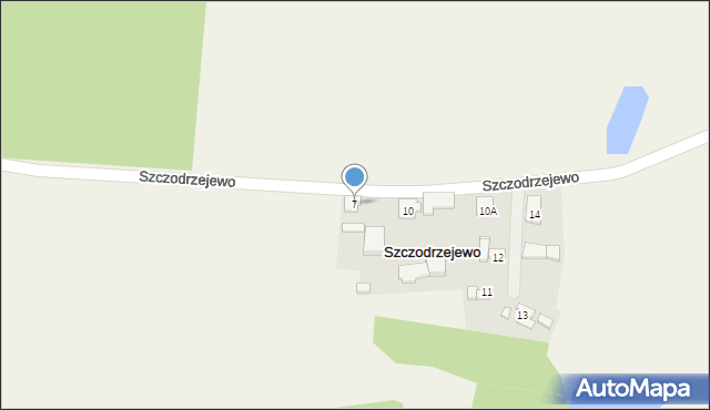 Szczodrzejewo, Szczodrzejewo, 7, mapa Szczodrzejewo