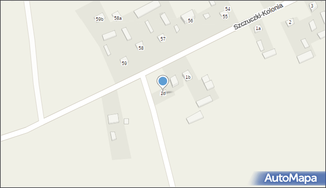 Szczuczki-Kolonia, Szczuczki-Kolonia, 1d, mapa Szczuczki-Kolonia