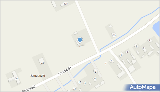 Szczuczki VI Kolonia, Szczuczki VI Kolonia, 1, mapa Szczuczki VI Kolonia