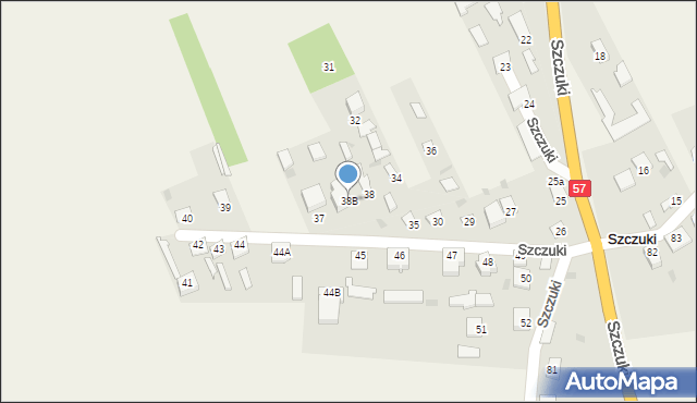 Szczuki, Szczuki, 38B, mapa Szczuki