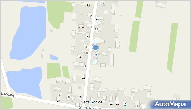 Szczukocice, Szczukocice, 16, mapa Szczukocice