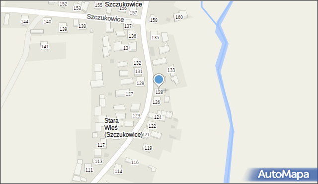 Szczukowice, Szczukowice, 128, mapa Szczukowice