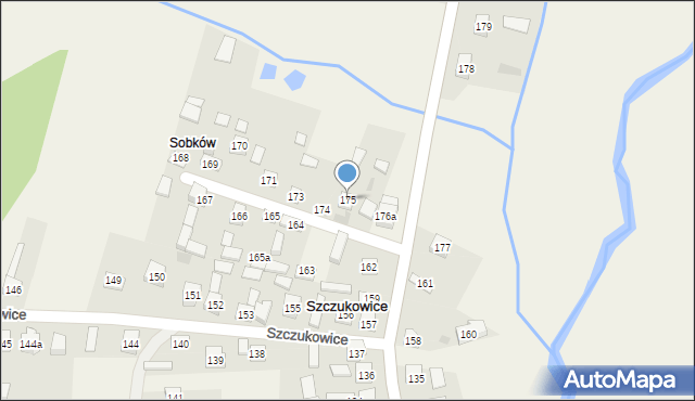 Szczukowice, Szczukowice, 175, mapa Szczukowice