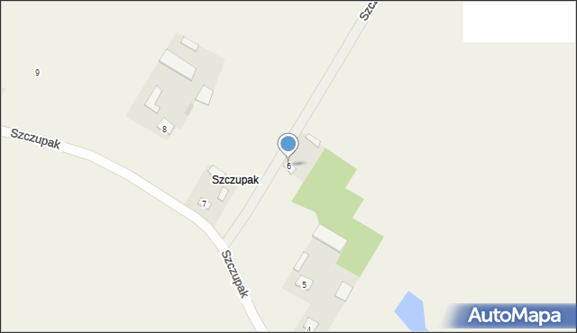 Szczupak, Szczupak, 6, mapa Szczupak