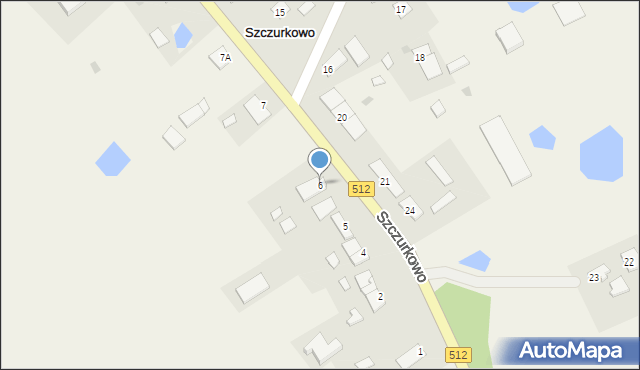 Szczurkowo, Szczurkowo, 6, mapa Szczurkowo