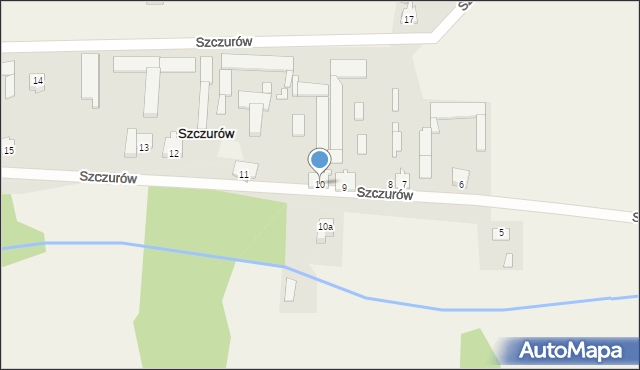 Szczurów, Szczurów, 10, mapa Szczurów