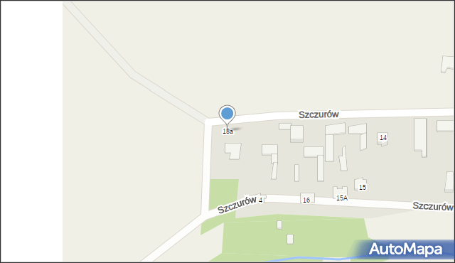 Szczurów, Szczurów, 18a, mapa Szczurów