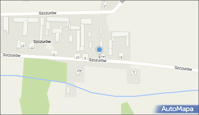 Szczurów, Szczurów, 8, mapa Szczurów