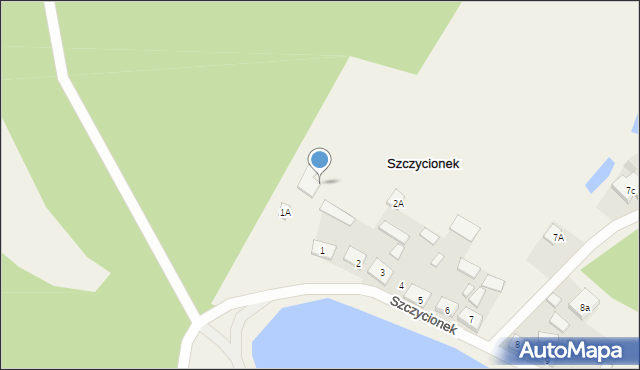 Szczycionek, Szczycionek, 1b, mapa Szczycionek