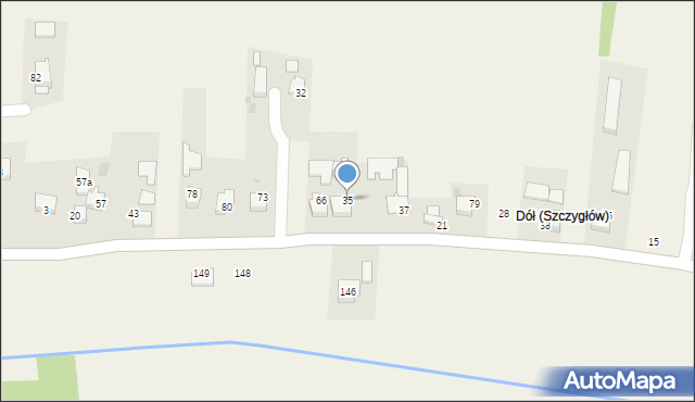 Szczygłów, Szczygłów, 35, mapa Szczygłów