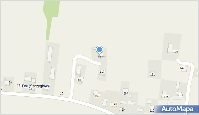 Szczygłów, Szczygłów, 62, mapa Szczygłów