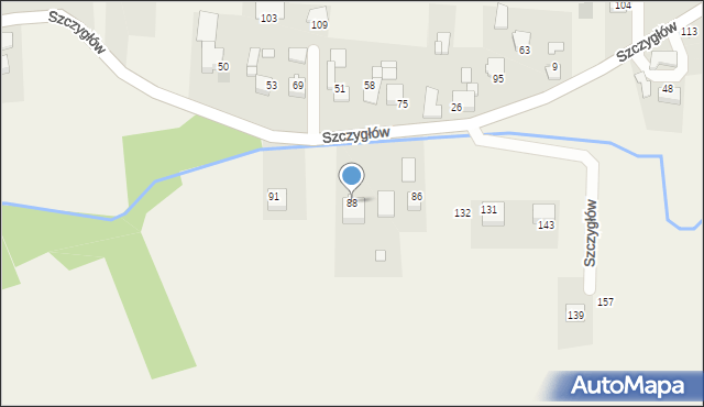 Szczygłów, Szczygłów, 88, mapa Szczygłów