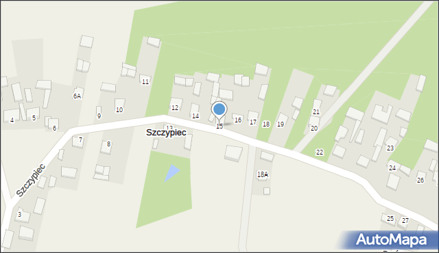 Szczypiec, Szczypiec, 15, mapa Szczypiec