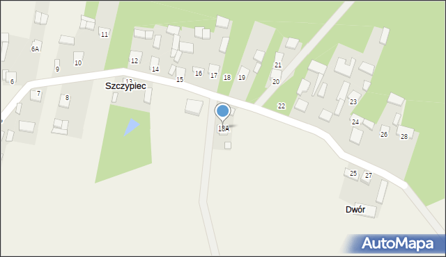 Szczypiec, Szczypiec, 18A, mapa Szczypiec