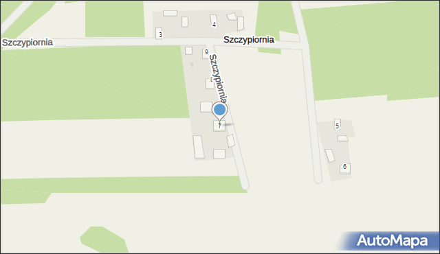 Szczypiornia, Szczypiornia, 7, mapa Szczypiornia