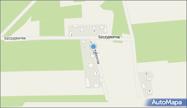Szczypiornia, Szczypiornia, 8, mapa Szczypiornia