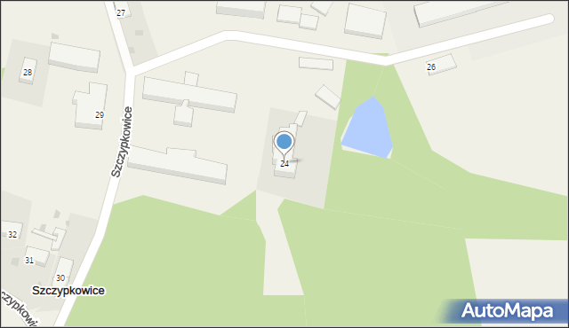 Szczypkowice, Szczypkowice, 24, mapa Szczypkowice