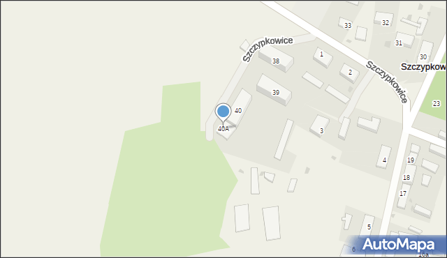 Szczypkowice, Szczypkowice, 40A, mapa Szczypkowice