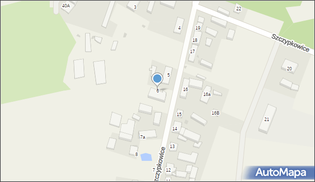 Szczypkowice, Szczypkowice, 6, mapa Szczypkowice