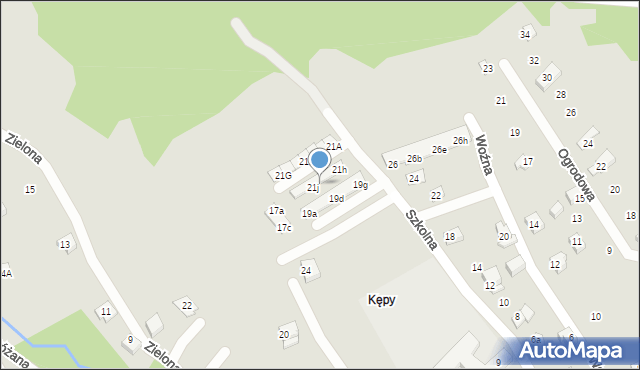 Szczyrk, Szkolna, 21i, mapa Szczyrk