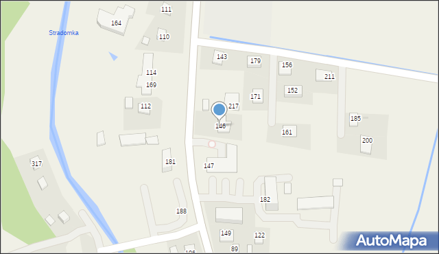 Szczyrzyc, Szczyrzyc, 146, mapa Szczyrzyc