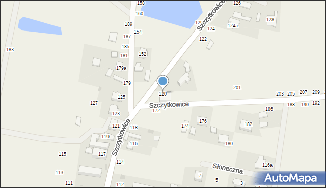 Szczytkowice, Szczytkowice, 120, mapa Szczytkowice