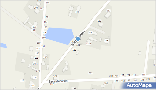 Szczytkowice, Szczytkowice, 124, mapa Szczytkowice