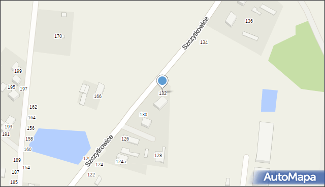 Szczytkowice, Szczytkowice, 132, mapa Szczytkowice