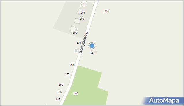 Szczytkowice, Szczytkowice, 148, mapa Szczytkowice