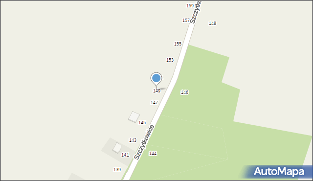 Szczytkowice, Szczytkowice, 149, mapa Szczytkowice