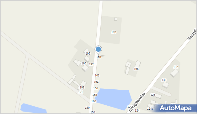 Szczytkowice, Szczytkowice, 168, mapa Szczytkowice